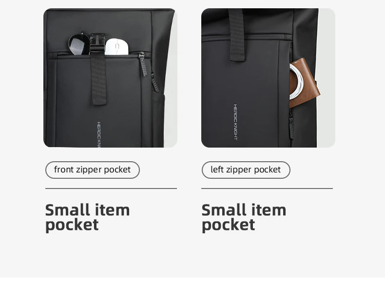 Heroic Knight Expandable Rolltop Laptop Backpack
