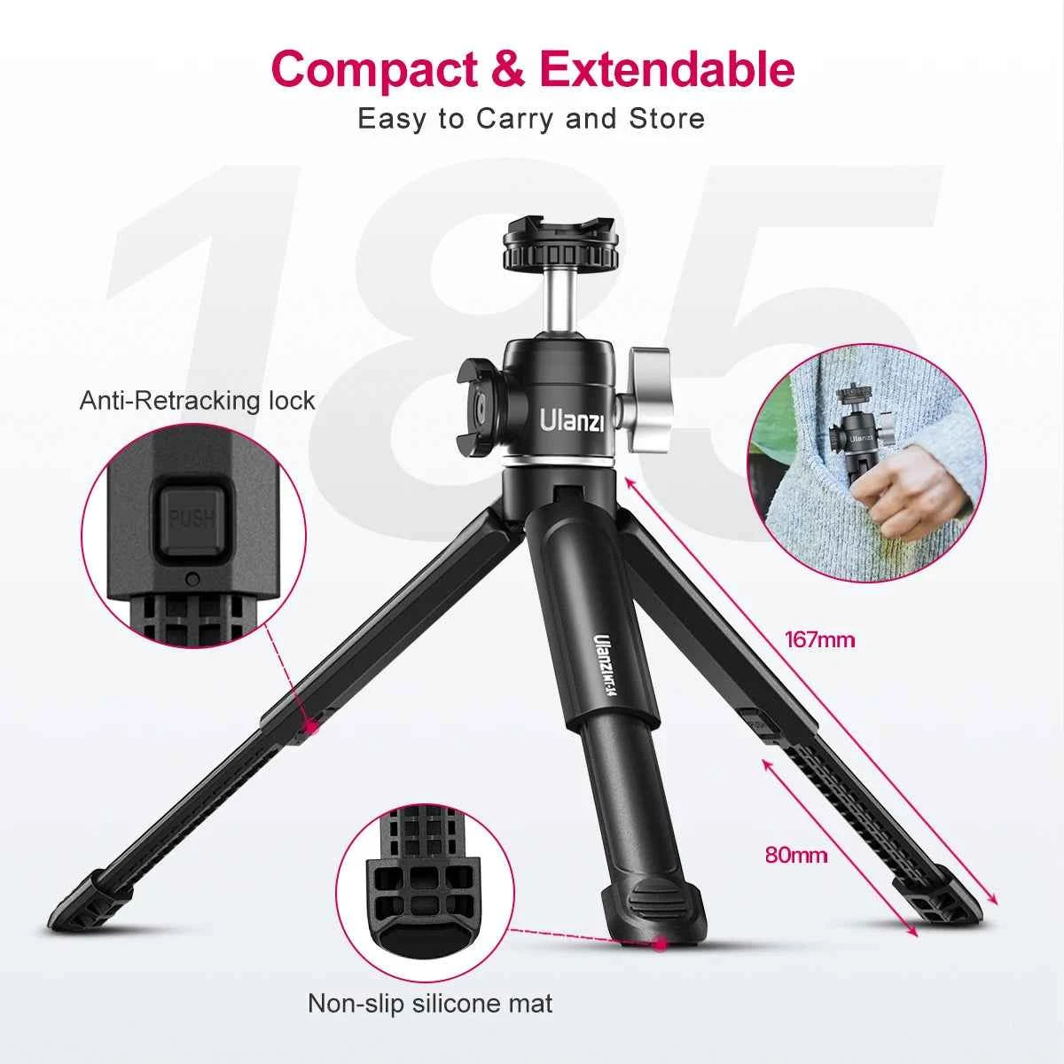 Ulanzi MT-14 Aluminium Mini Tripod
