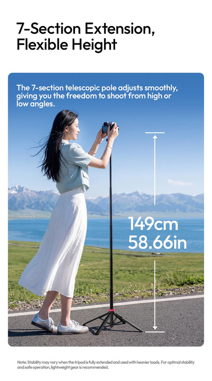 Ulanzi MT-44M Magnetic Selfie Stick & Tripod