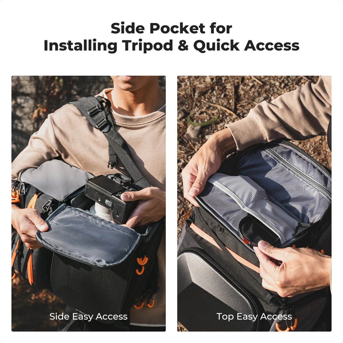 K&F 32L/25L 2-in-1 Camera Backpack and Sling Bag
