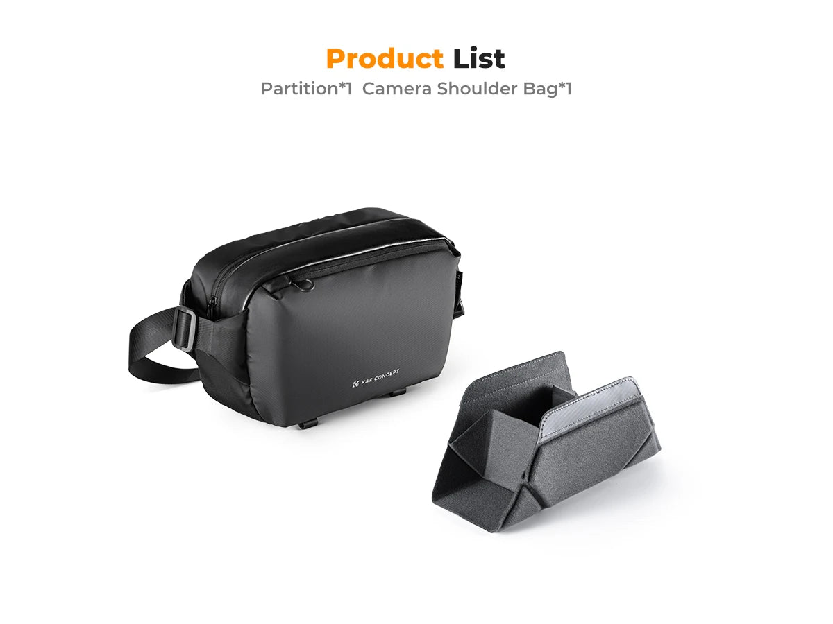 K&F Concept Waterproof 10L Camera Sling Bag for Cameras & Drones - Red