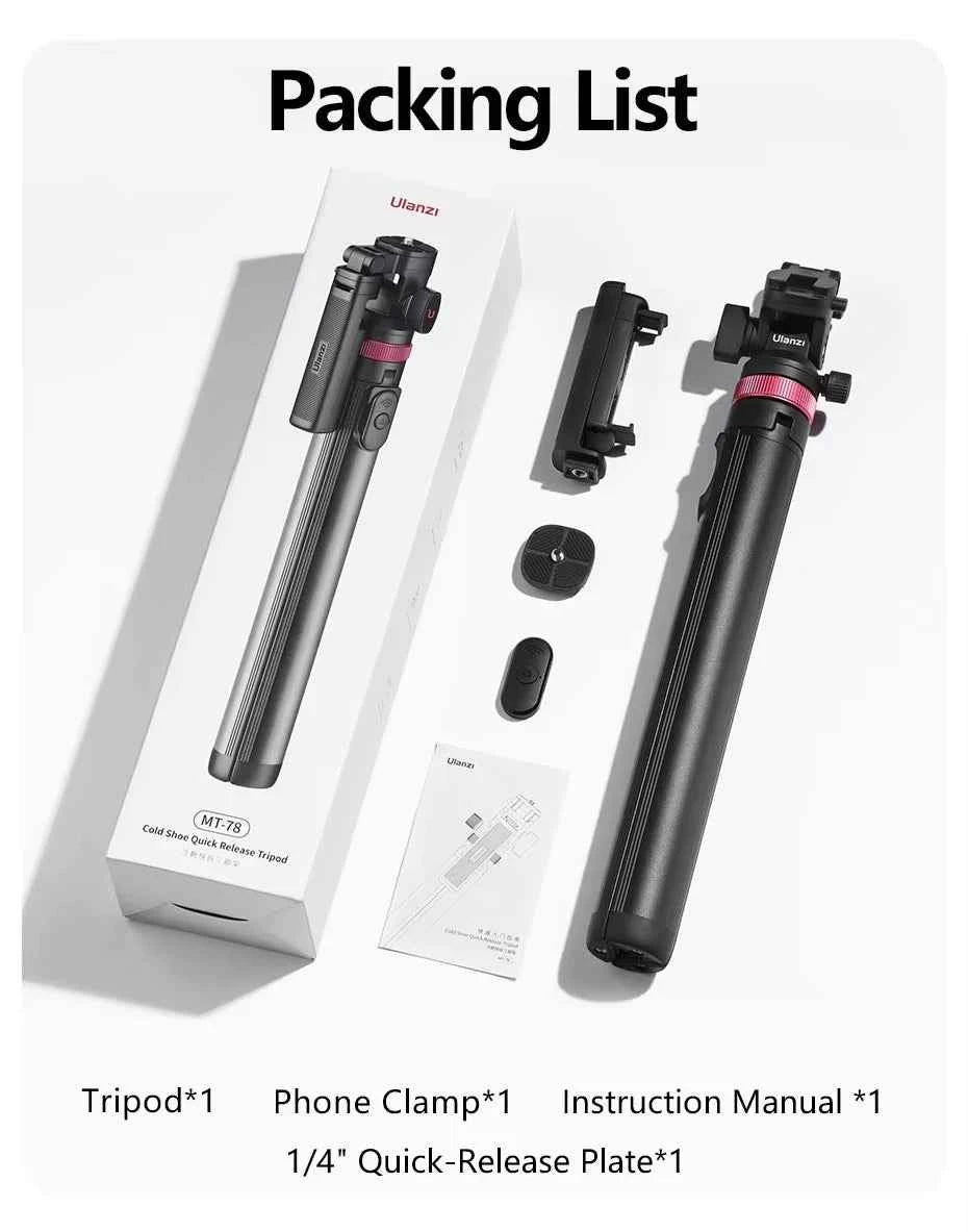 Ulanzi MT-78 Quick Release Tripod with Remote