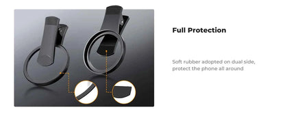 K&F Concept 67mm Phone ND Filter ND2-32 CPL Filter 1/4 1/8 Black Pro Mist Filter Clip-on for iPhone Mobile Smart Phone Camera
