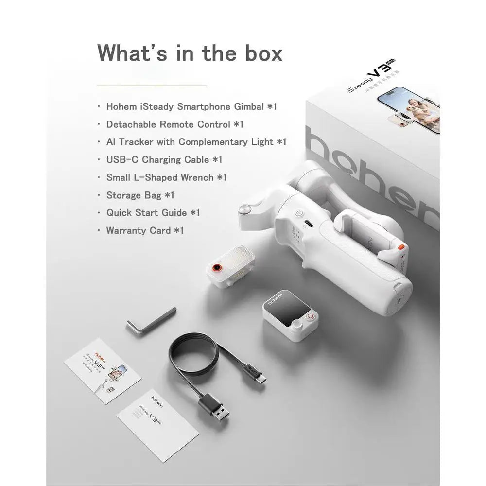 Hohem iSteady V3 Ultra Smartphone Gimbal with AI Tracking