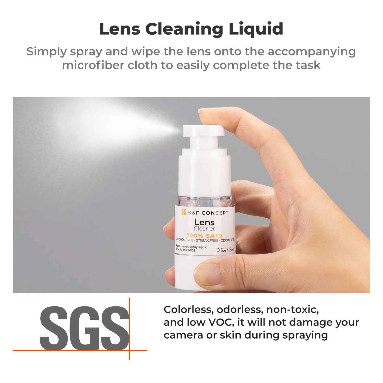 K&F Concept Camera Lens & Glasses Cleaning Kit - 15 in 1