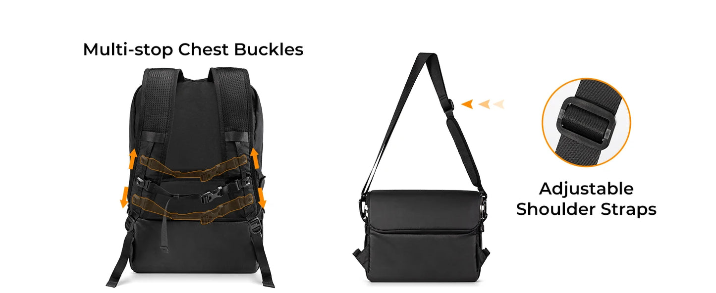 K&F Concept 22L 2-in-1 Camera Backpack & Shoulder Bag