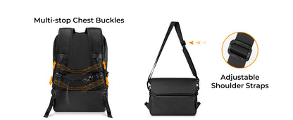 K&F Concept 22L 2-in-1 Camera Backpack & Shoulder Bag