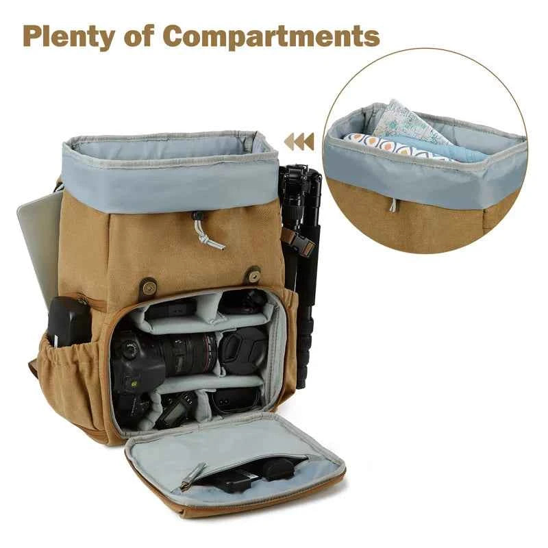 BAGSMART Waterproof Camera Backpack with Tripod Holder