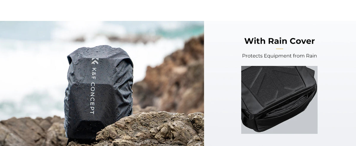 K&F 20L Hardshell Camera Backpack with 15.6 Inch Laptop Compartment
