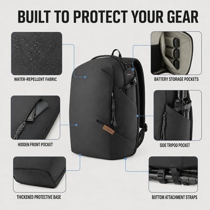 SOARSHOT 16L/22L Water-Resistant Camera Backpack