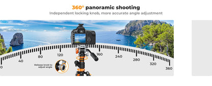 K&F 230cm Overhead Camera Tripod with Fluid Head