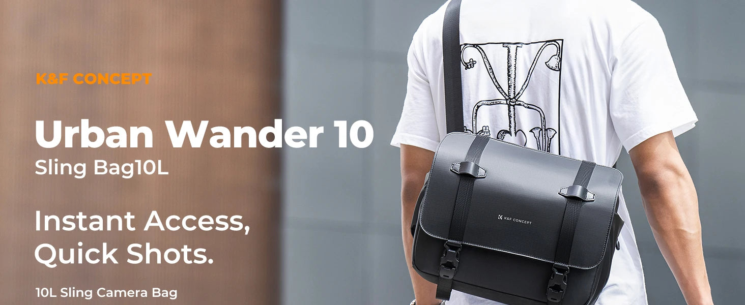 K&F Concept 10L Camera Sling Bag with Rain Cover