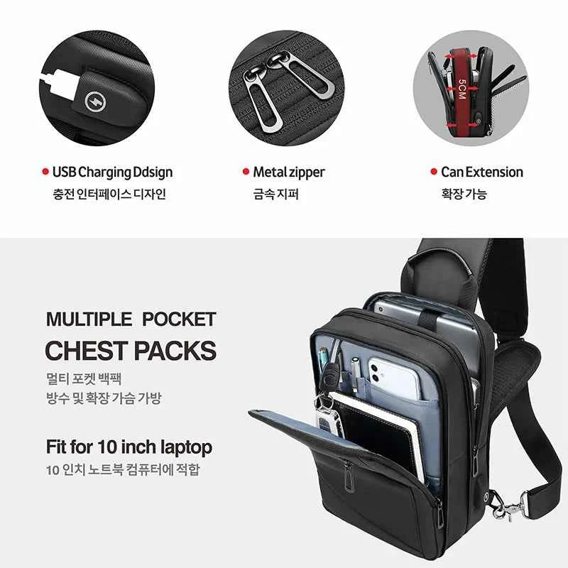 SWISS MILITARY Travel  Laptop Backpack Men 17 Inch Multi Pocket Expandable Backpack Waterproof USB School Backpack Business Bag