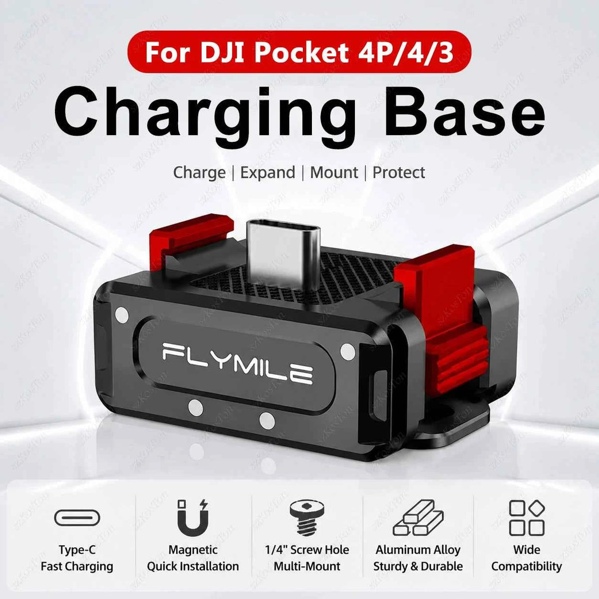 USB-C Quick Release Charging Base for DJI Osmo Pocket 3 / 4