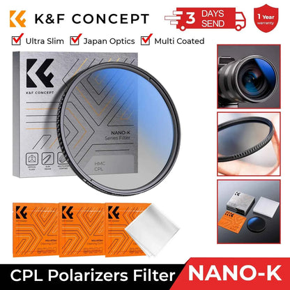 K&F Concept Ultra Slim CPL Lens Filter