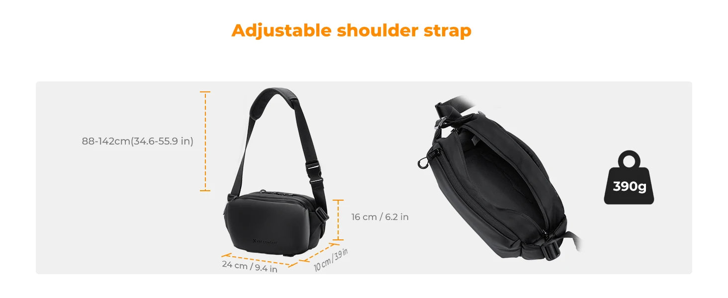 K&F Concept 4L Camera Sling Bag for DSLR & Mirrorless Cameras