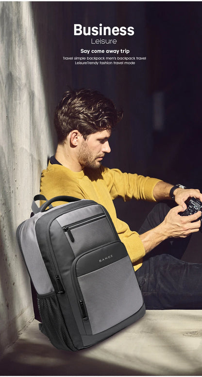 BANGE Lightweight 15.6-Inch USB Laptop Backpack