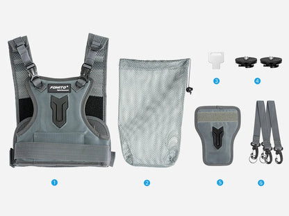 FOMITO Dual Camera Harness & Chest Carry System
