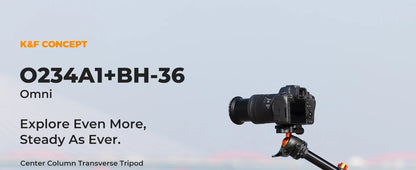 K&F Concept 76.7-Inch Rotatable Multi-Angle Camera Tripod