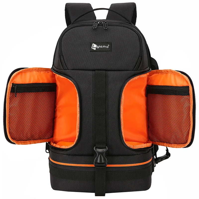 15.6 Inch Laptop Camera Backpack with Reflective Stripe