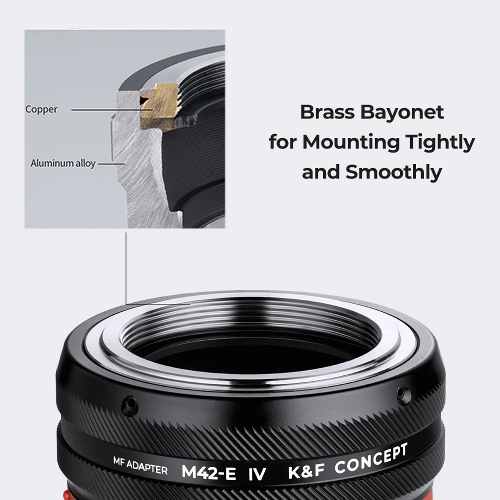 K&F M42 Lens Mount Adapter for Mirrorless Cameras