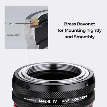 K&F M42 Lens Mount Adapter for Mirrorless Cameras