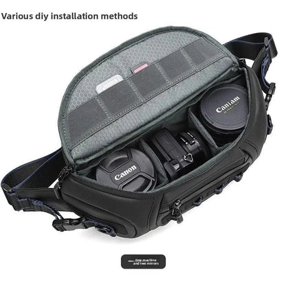 Water-Resistant DSLR Shoulder Bag for 1 Camera and 2 Lenses