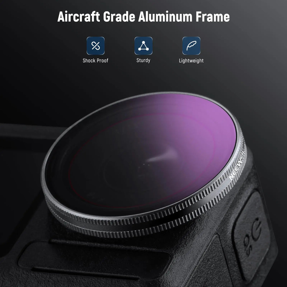 NEEWER ND/PL Filter Set for DJI Osmo Action Cameras