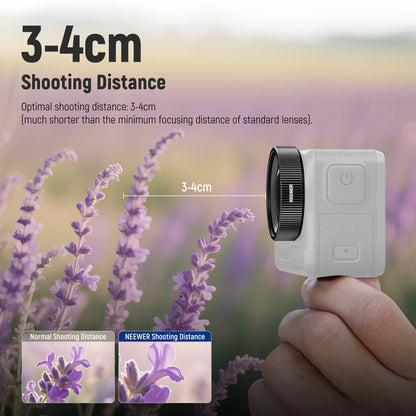 NEEWER 2x Macro Lens for DJI Osmo Action 5 Pro and Action 4