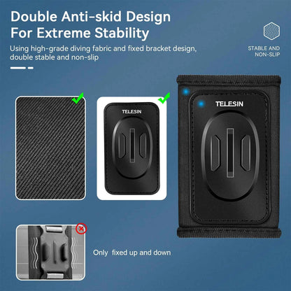 TELESIN 360° Rotating Backpack Strap Camera Mount