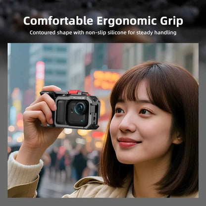 Flymile Camera Cage & Handle Grip Kit for Insta360 GO Ultra