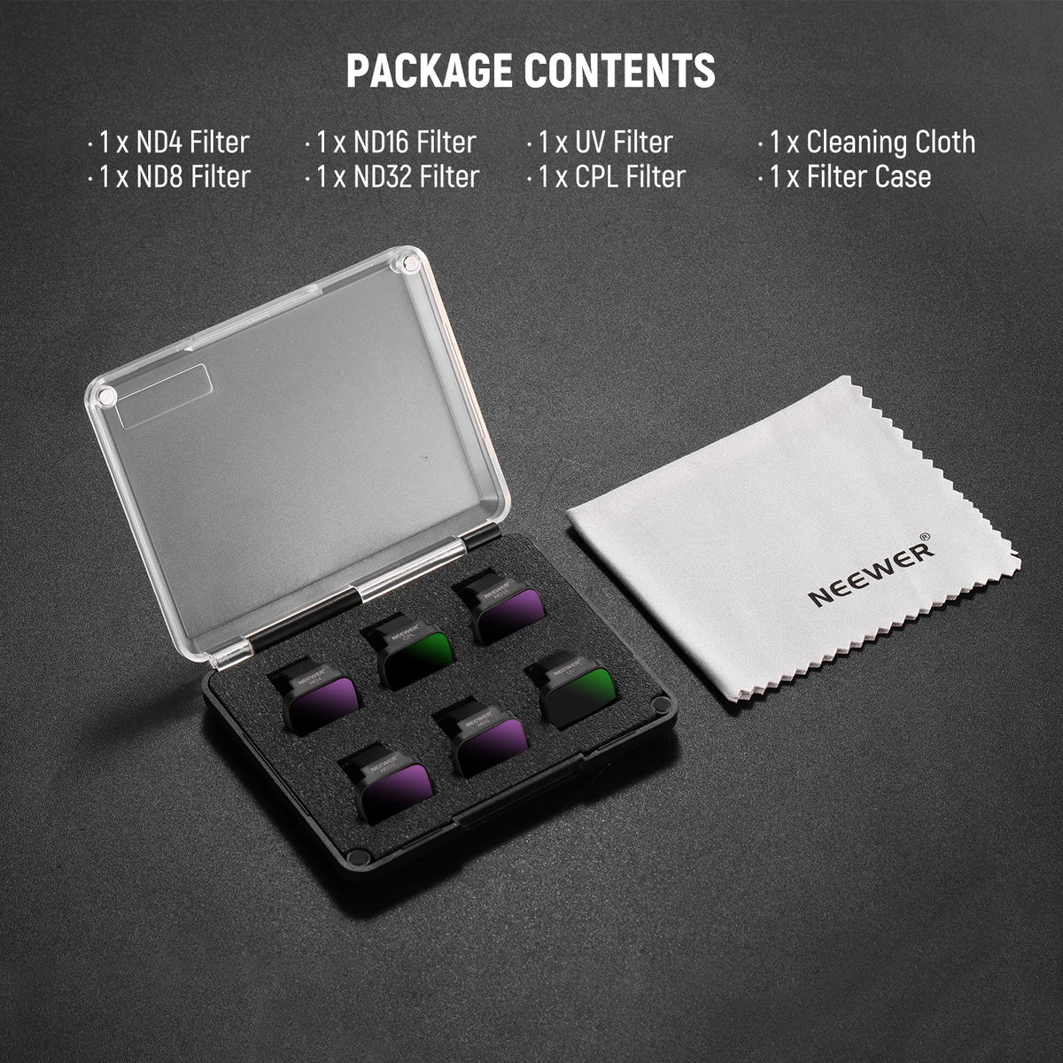 NEEWER 6-Pack ND/CPL Filter Set for DJI Mini Drones