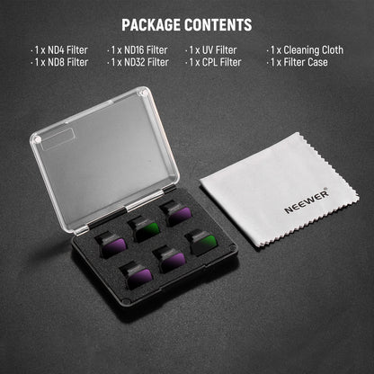 NEEWER 6-Pack ND/CPL Filter Set for DJI Mini Drones