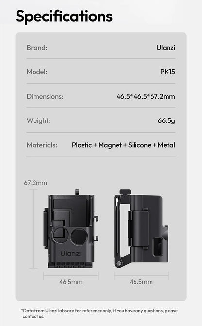 Ulanzi PK15 Magnetic Mount for DJI Osmo Pocket 3 / 4