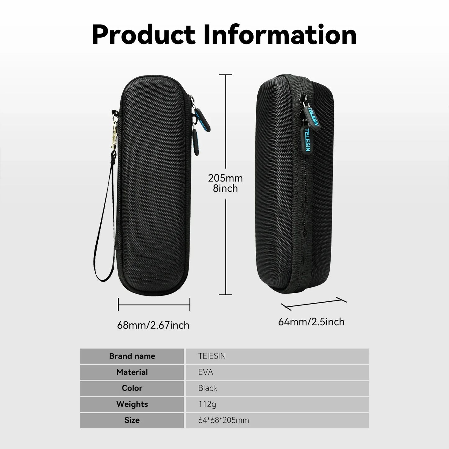 TELESIN Mini Protective Carry Bag for DJI Pocket 3 / Pocket 4