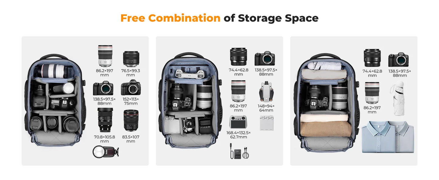 K&F Concept 25L Waterproof Camera Backpack