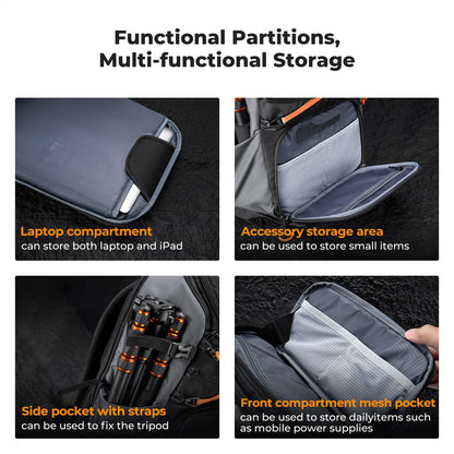 K&F 32L/25L 2-in-1 Camera Backpack and Sling Bag
