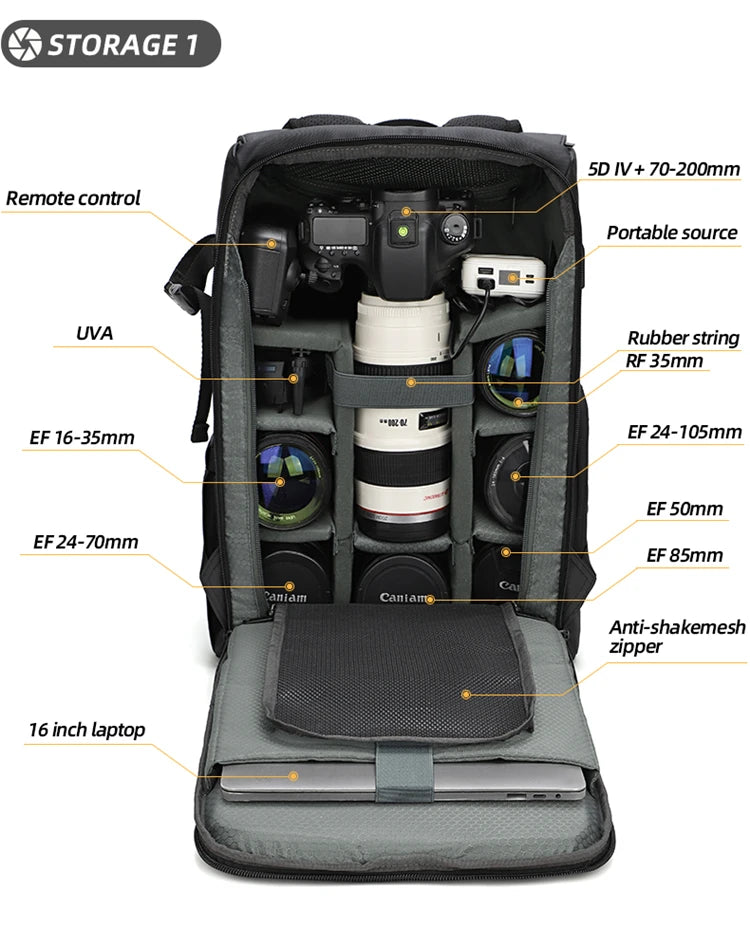 Large Capacity Camera & Drone Backpack product image