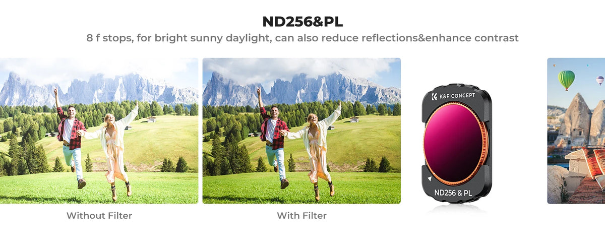 K&F Concept Magnetic Wide-Angle Filter for DJI Osmo Pocket 3 - 1 Black Mist 1-4