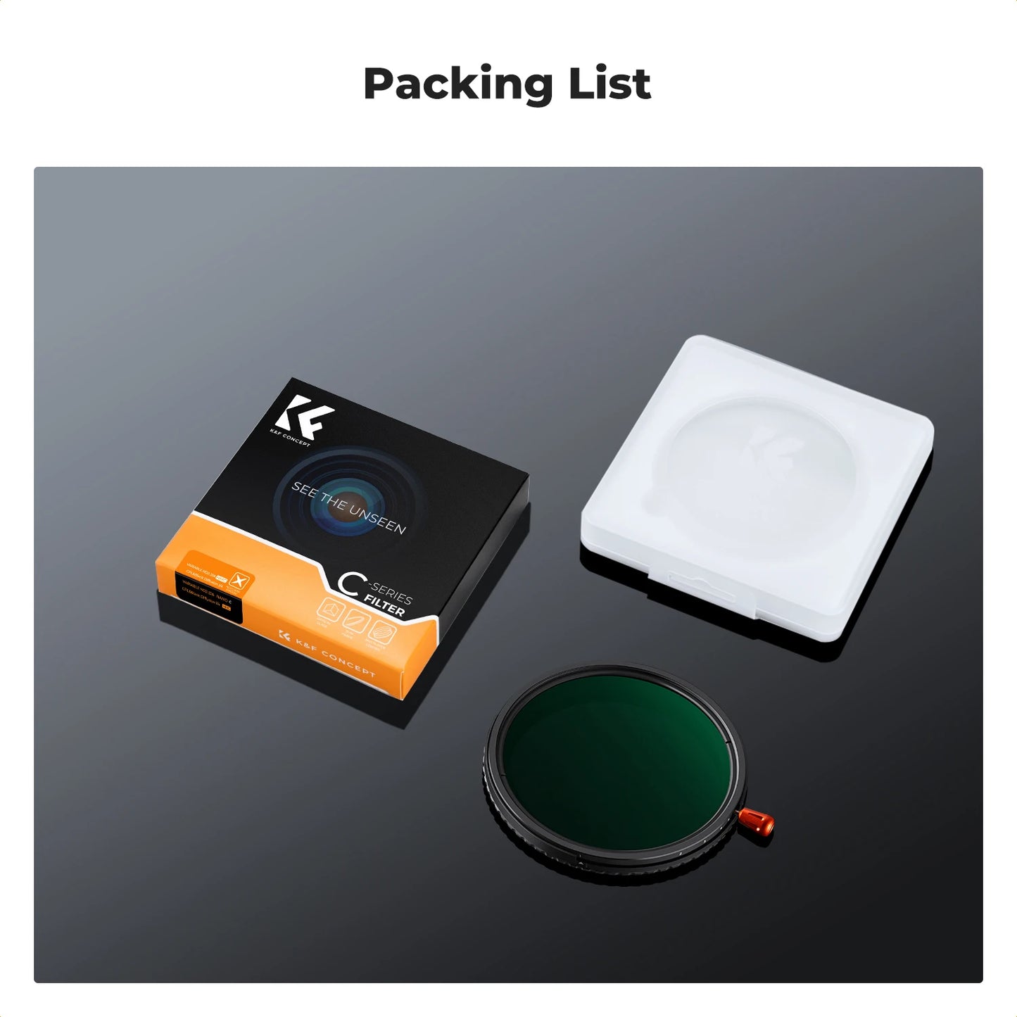 K&F 3-in-1 ND2-ND32 CPL Black Mist Lens Filter