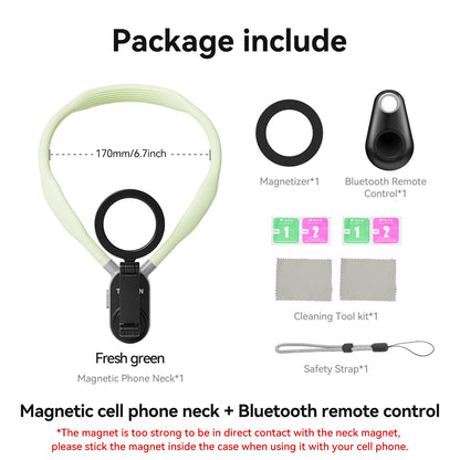 TELESIN Silicone Neck Mount for Action Cameras & Phones