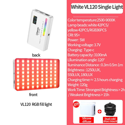 Ulanzi VL120 RGB LED Video Light