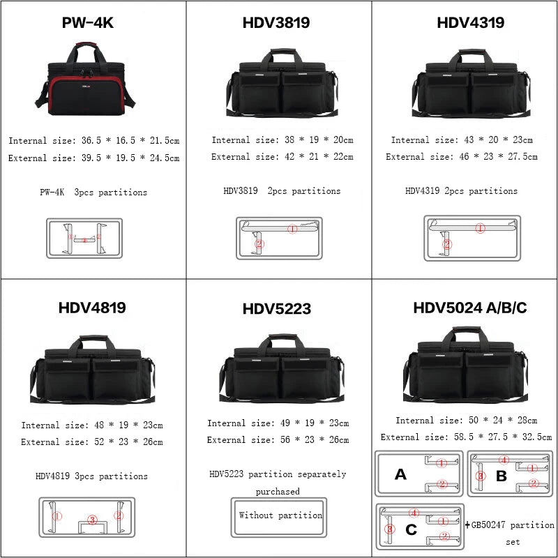 HDV5024 Large Camcorder Equipment Bag