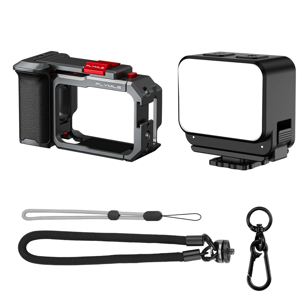 Flymile Camera Cage & Handle Grip Kit for Insta360 GO Ultra
