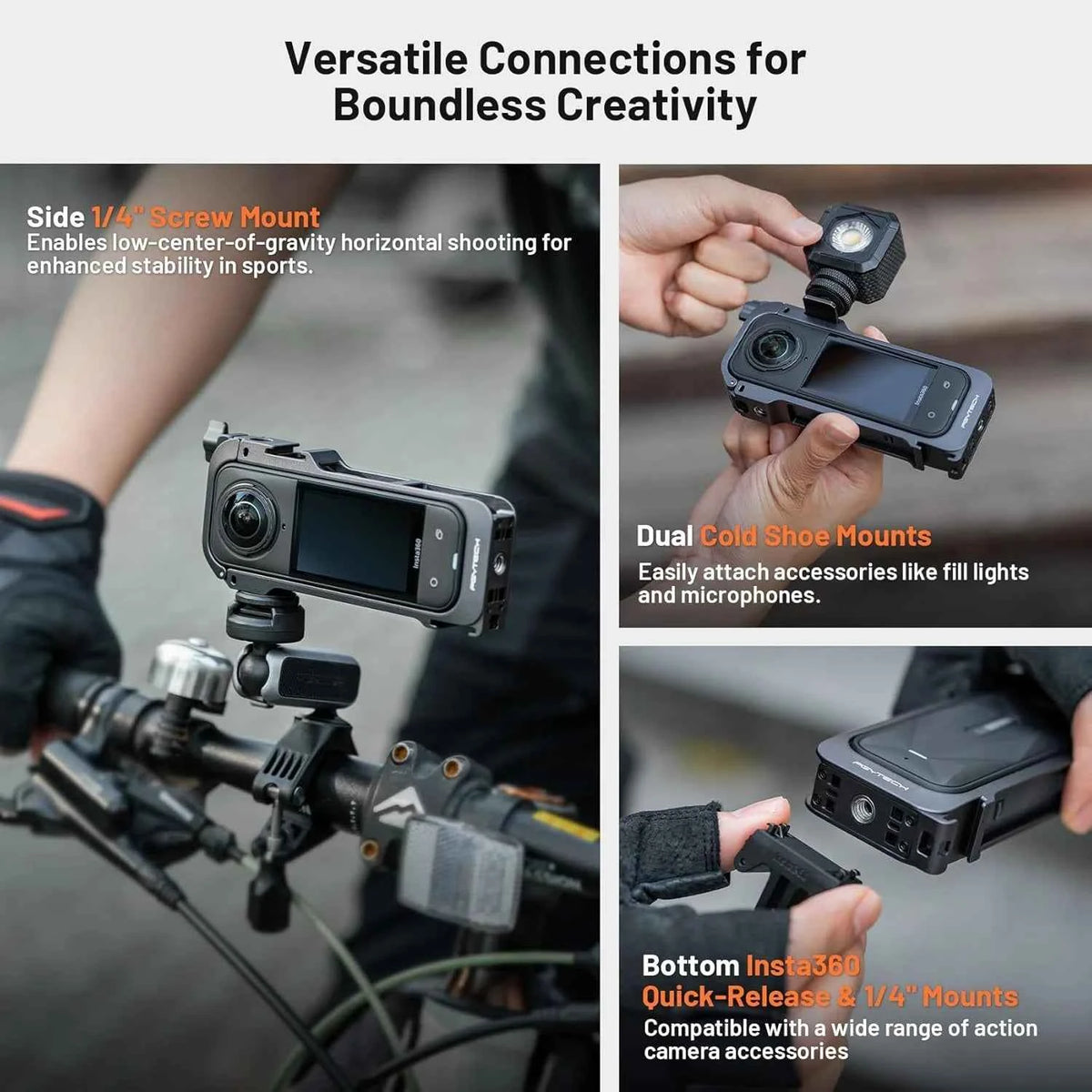 PGYTECH Camera Cage for Insta360 X5 & X4