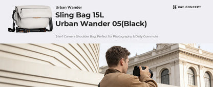 K&F Concept 15L Camera Sling Bag for DSLR & Mirrorless Cameras