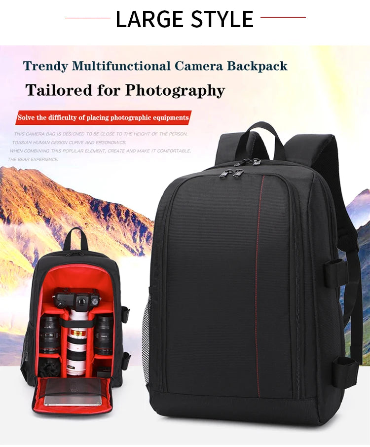 JINNUOLANG 8018 Camera & Laptop Backpack