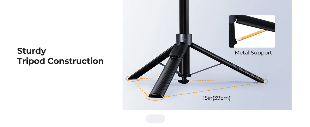K&F Popod 72 Inch Magnetic Phone Selfie Stick Tripod