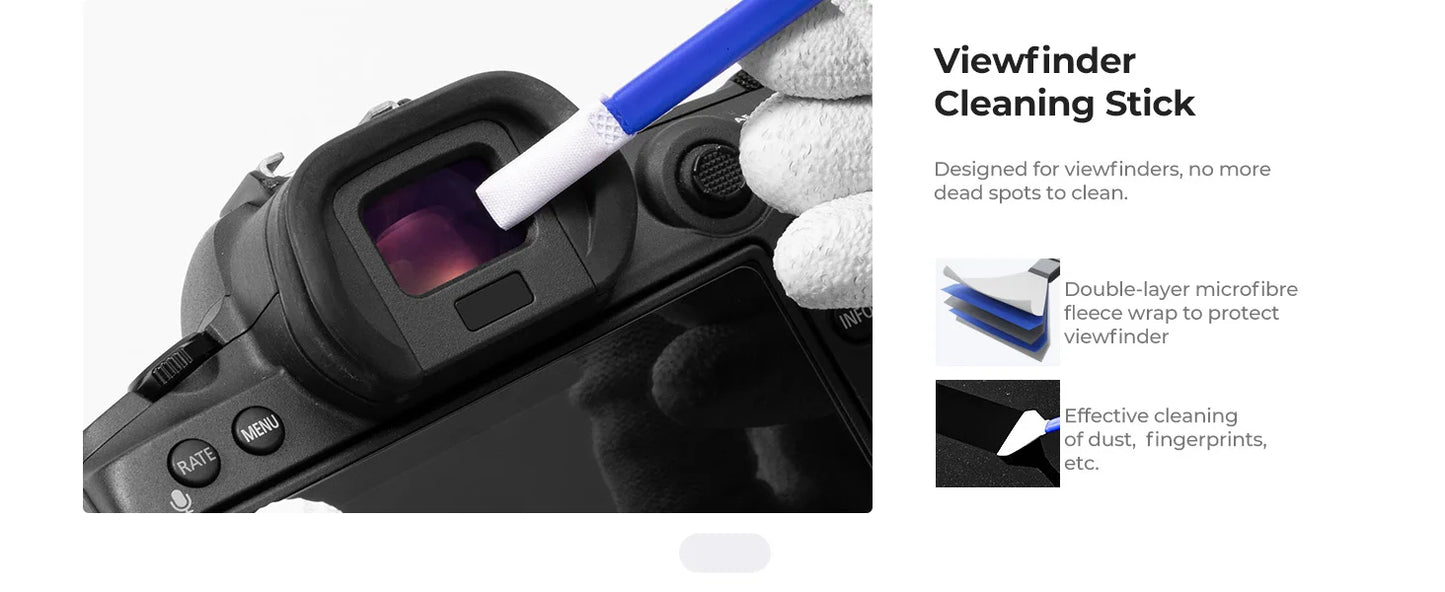 K&F Concept 2-in-1 Camera Sensor Cleaning Swab Kit