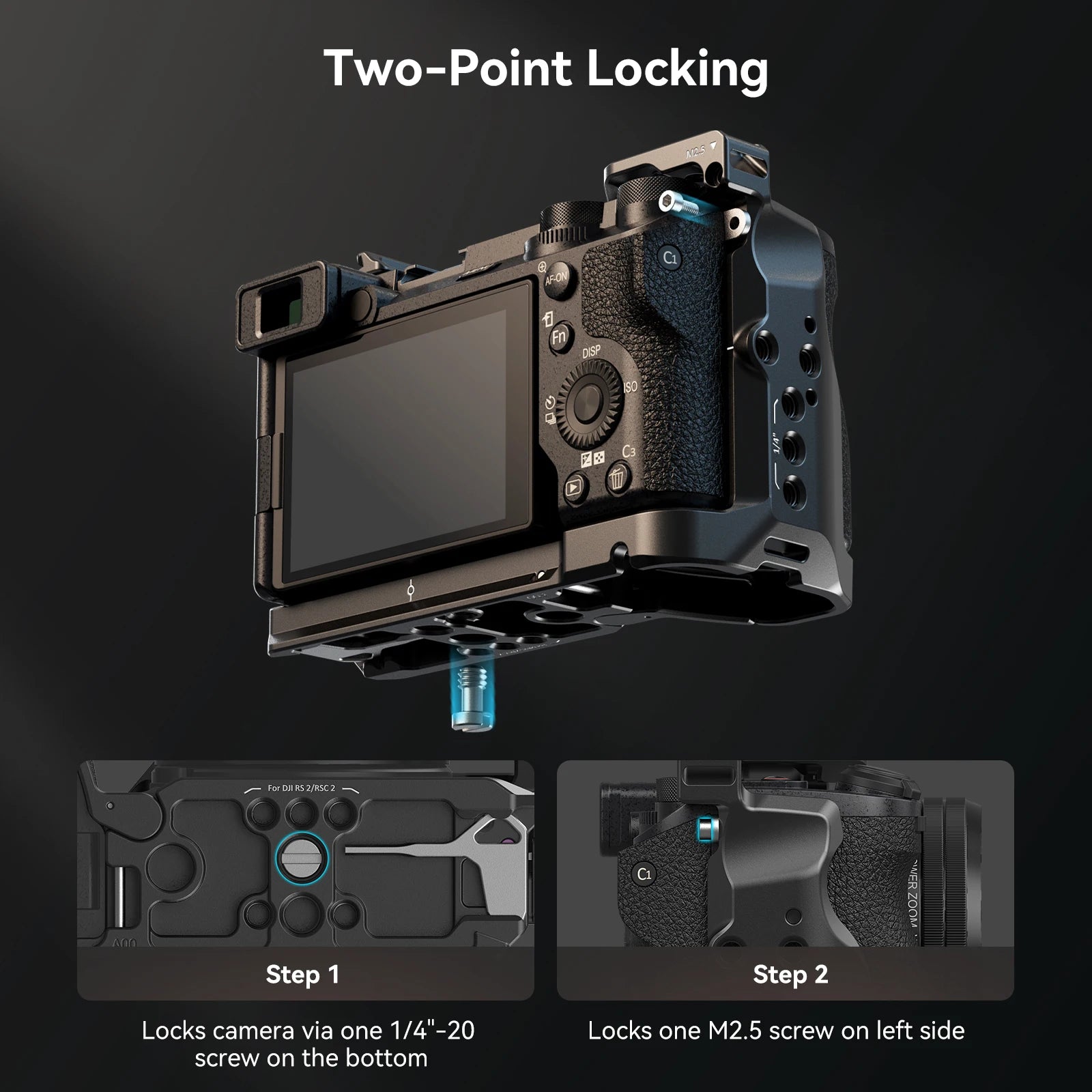 SmallRig Sony Alpha 6700 Cage Kit & Mounting Accessories - Mount Plate 4339